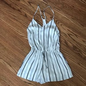 Lulus black and white romper